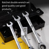 Box Spanner Set Solid Ratchet Hardware Tool 8-19mm12 Piece Set