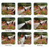 Watering Hose Nozzle High Pressure Car Washing Water Gun Garden Household Garden Storage Frame Tool Set Water Gun + 50m Storage Car Set