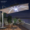 Outdoor Sunshade Umbrella Courtyard Umbrella Terrace Garden Villa Large Umbrella 2.5m Square With 4 Water Tanks