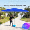 Outdoor Sun Umbrella Sunshade Umbrella Large Umbrella Square Rectangular Stall Umbrella Mibaolan (2.2m × 2.8m) With Base