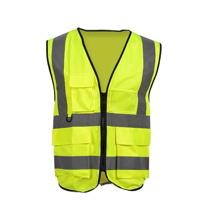 10 Pieces Reflective Vest Reflective Vest Reflective Clothing Reflective Traffic Construction Riding Vest Fluorescent