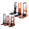 Manual Hydraulic Stacker Hydraulic Forklift 0.5t 500kg Rise 1.6m Hand Push Handling Lift  Pallet Lift Stacking