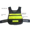 6 Pieces Reflective Clothing Night Work Reflective Clothing Road Duty Reflective Vest Wine Inspection Security Duty Reflective Vest