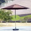 Outdoor Sunshade Umbrella Bar Cafe Leisure Furniture With Umbrella 15kg Cement Frog Base