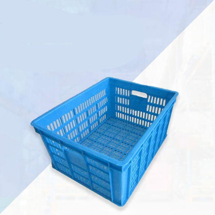 Process Thickened Plastic Basket Rectangular Basket Blue Large capacity Safe And Reliable Wear-Resistant Non-Toxic And Tasteless