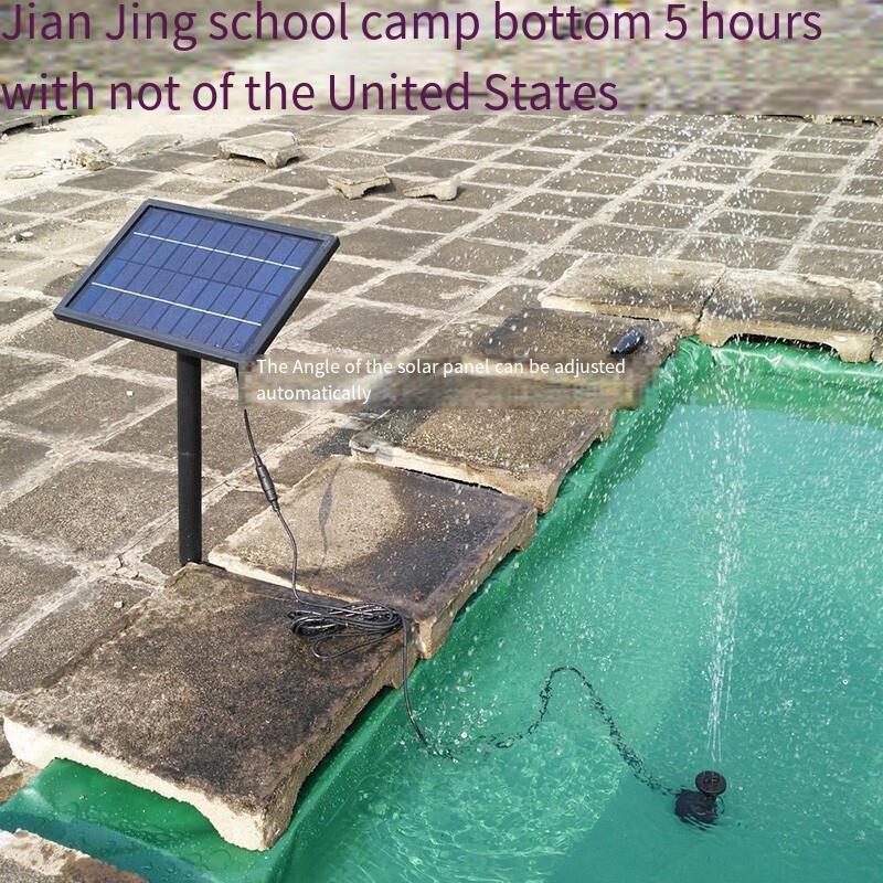 Solar Fountain Water Pump Villa Garden Solar Water Pump Pond Oxygenation Filtration Cycle 15w