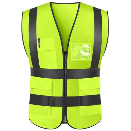 6 Pieces Reflective Vest Reflective High Visibility Safety Vest Perfect for Cycling, Running, Volunteer, Construction