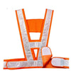 10 Pieces V-shaped Reflective Vest Night Riding Reflective Safety Suit Construction Sanitation Traffic Road Administration Reflective Vest Orange