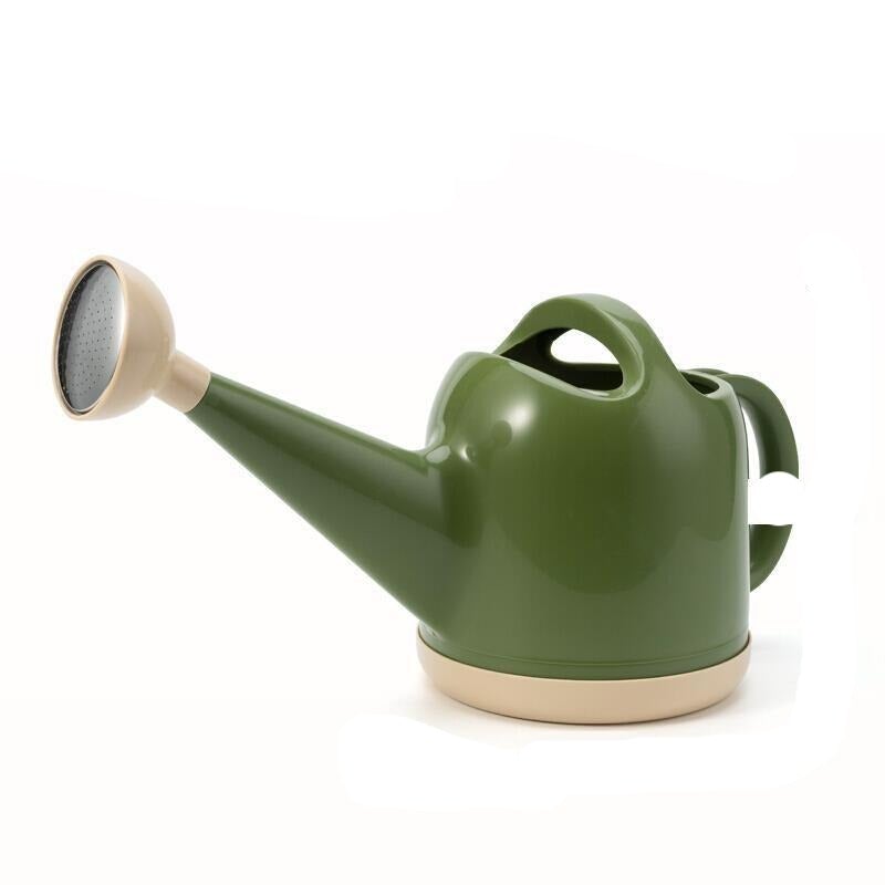 6 Pieces 4 Liter Large Capacity Vegetable Watering Pot Long Mouth Flower Sprinkler Gardening Watering Small Fat Watering Pot Resin Dark Green Small Fat Watering Pot