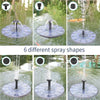 Solar Fountain With Battery Outdoor Garden Rockery Landscaping Outdoor Fish Pond Small Water Jet Pump 1w Circular Fountain (without Battery)