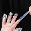 6 Pieces Thickened Disposable Gloves Food Catering Plastic Hand Film Transparent Durable Thickened 100 Pieces L