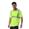 6 Pieces Reflective Vest Reflective Material Fluorescent Yellow for Construction Building Working Safety Clothes - L Size