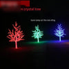 LED Luminous Tree Lamp Simulation Cherry Tree Lamp Outdoor Waterproof Park Landscape Courtyard Lawn Decorative Lamp 1.5m Red