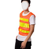 10 Pieces Orange Red Mesh Vest Reflective Vest Reflective Safety Clothing Reflective Clothing Sanitation Riding Safety Clothing