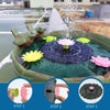 Solar Fountain Lamp Outdoor Landscape Rockery Pool Flower Fountain Micro Floating Fountain Simulation Color Sprinkler 21cm