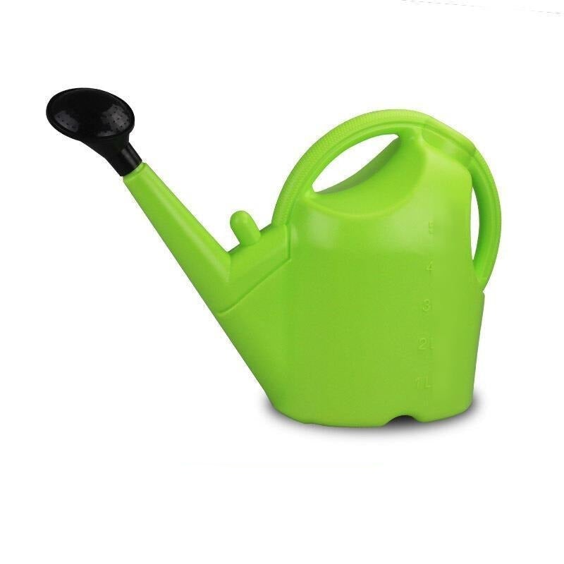 6 Pieces 5L Fruit Green Large Capacity Plastic Household Watering Pot Watering Pot Watering Pot Watering Pot Gardening Pot With Flower Spray