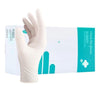 Domestic Disposable Rubber Gloves Film Plastic Transparent Food Catering Kitchen Latex Gloves 100 / Box White M