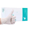 Domestic Disposable Rubber Gloves Film Plastic Transparent Food Catering Kitchen Latex Gloves 100 / Box White M