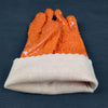 10 Pairs Granular Non Slip Gloves Labor Protection Cotton Wool Impregnated Plastic Oil Resistant Wear Resistant Sweat Absorbing Catching Killing Fish Orange