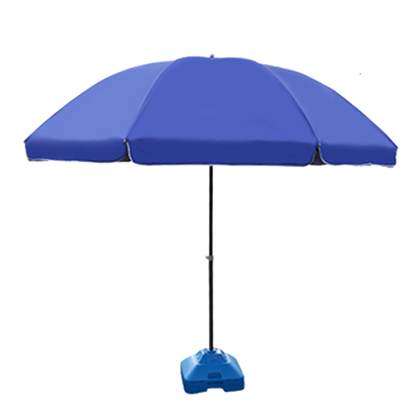 Outdoor Sunshade Sunshade Umbrella Super Large Courtyard Double Fold Big Round Umbrella Publicity 2.0m Blue Triple Shelf + Windproof