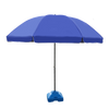 Outdoor Sunshade Sunshade Umbrella Super Large Courtyard Double Fold Big Round Umbrella Publicity 2.0m Blue Triple Shelf + Windproof