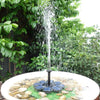Flower Floating Solar Fountain Outdoor Fish Pool Decoration Water Pump