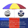 Super Large Outdoor Commercial Stall Umbrella Sun Umbrella Sunshade Advertising Printing Custom Folding Round 2.0m Color (three Layer Frame)