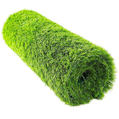 6 Pieces 2.0cm Dense Simulated Lawn Carpet Kindergarten Green Plastic Decoration Artificial Football Field Outdoor Enclosure Artificial Bedding Fake Turf