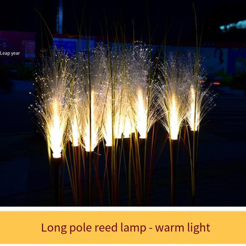 White Light LED Optical Fiber Reed Lamp Simulation Reed Lamp Lawn Landscape Lamp Outdoor Courtyard Lighting Project Luminous Plant Solar Energy Fund