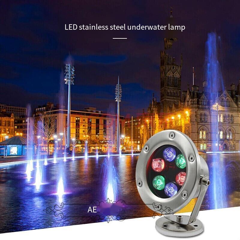 LED Underwater Light Pool Light Fountain Light Waterproof Fish Pool Light Colorful Color Changing Swimming Pool Underwater Red 3w