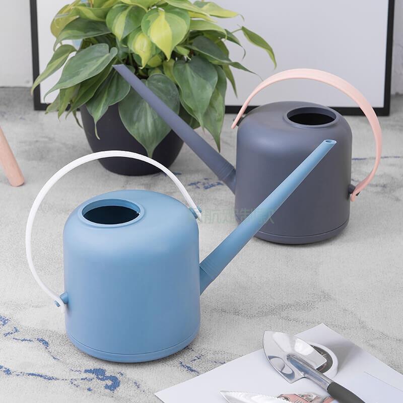 Watering Pot Watering Pot Household Small Flower And Vegetable Watering Pot Gardening Tools Multi Meat Watering Pot 1.7 Liter Gray Blue Long Mouth Pot