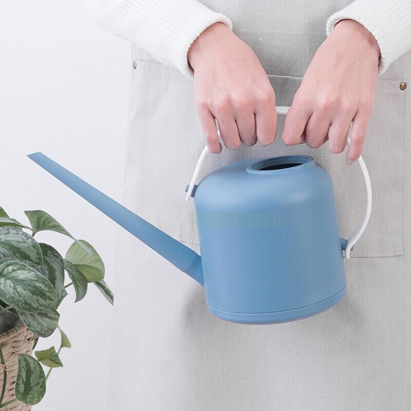 Watering Pot Watering Pot Household Small Flower And Vegetable Watering Pot Gardening Tools Multi Meat Watering Pot 1.7 Liter Gray Blue Long Mouth Pot
