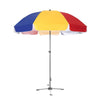 Sun Umbrella Outdoor Sunshade Super Large Advertising Stall Courtyard Round Printing Commercial 2.4m Red + Double-layer Cloth