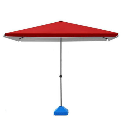 Outdoor Sunshade Umbrella Large Stall Sun Ground Stall Beach Booth Square Commercial Folding Advertising Umbrella Outdoor Courtyard Umbrella Sunscreen Tent Assembly Free Blue 2.0 × 2.0