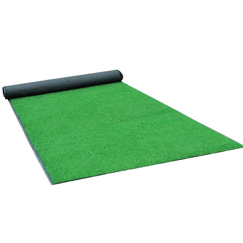 6 Pieces 2.5cm Summer Grass Double Layer Simulated Lawn Mat Fake Grass Green Plant Green Artificial Plastic Turf Carpet
