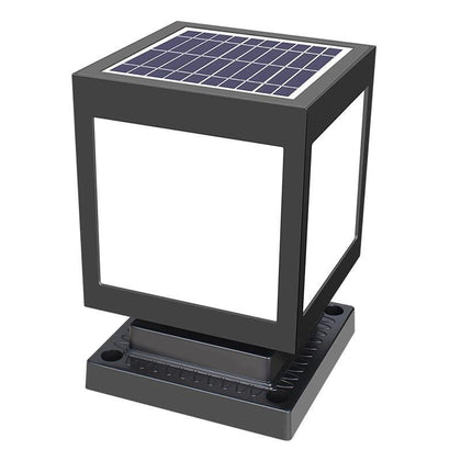 Solar Column Head Lamp Outdoor Waterproof Courtyard Lamp Automatically Lights Up At Dark Wall Lamp Courtyard Lamp Garden Villa Coffee Lamp