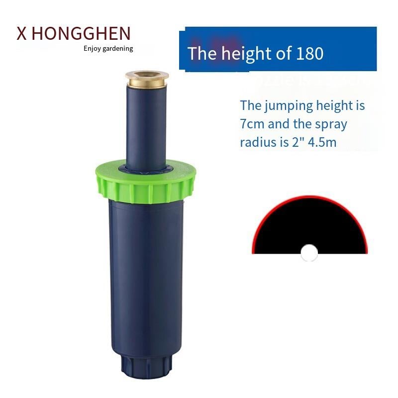 10 Pcs Garden Lawn Irrigation Nozzle Bouncing Buried Scattering 4-inch Barrel Height (Bouncing Height 7cm) 4-minute Taper Inner Wire 180 Degree Spraying