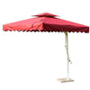 2.5 Rainproof Beige Cross Seat Eight Strand Outdoor Umbrella Courtyard Umbrella Large Outdoor Stall Box Umbrella Eight Strand
