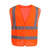 10 Pieces Safety Reflective Vest Road Construction Safety Clothes Widened 4 Reflective Strips Vest Riding Clothes Fluorescent Vest