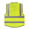 6 Pieces Reflective Vest Sanitation Suit Safety Vest Fluorescent Vest Protective Suit Safety Work Suit for Outdoor Working Night Riding Running