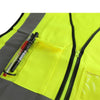 6 Pieces Reflective Vest Sanitation Suit Safety Vest Fluorescent Vest Protective Suit Safety Work Suit for Outdoor Working Night Riding Running