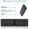 2 fold Foldable wireless keyboard,portable & Folding,Rechargeable,Pocket Size,Slim & Lightweight compatible with Android/iOS/Windows