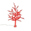 LED Luminous Tree Lamp Simulation Cherry Tree Lamp Outdoor Waterproof Park Landscape Courtyard Lawn Decorative Lamp 1.5m Red