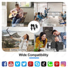 Wireless Microphone Lavalier Professional Mini Portable Noise Reduction Audio Video Recording Live Broadcast For iPhone Type-C