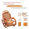 Rattan Chair Rocking Chair Reclining Chair Elderly Carefree Adult Leisure Sofa Chair Lazy Balcony Negotiation Chair Rattan Chair Furniture Rocking Chair