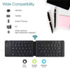 2 fold Foldable wireless keyboard,portable & Folding,Rechargeable,Pocket Size,Slim & Lightweight compatible with Android/iOS/Windows