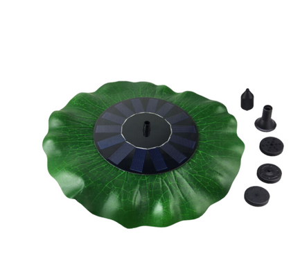 5 Kinds Of Spray Head New Solar Floating Lotus Leaf Fountain Head Maintenance Free Cable Free Green Version Without Battery