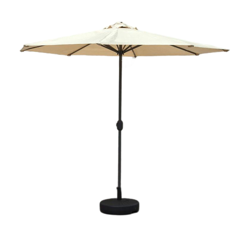 Beige Without Umbrella Seat 2.7m Outdoor Sunshade Balcony Courtyard With Solar Light Umbrella Beach Umbrella Outdoor Large Sunshade