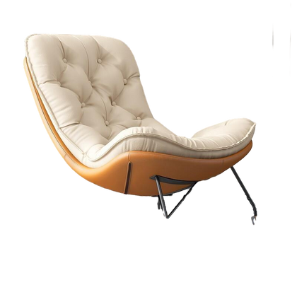 Nordic Luxury Rocking Chair Reclining Chair Lazy Chair Living Room Household Rocking Chair Single Sofa Adult Balcony Leisure Chair