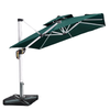 LED 2.5m Outdoor Sunshade Courtyard Umbrella Solar LED With Light Outdoor Sunshade Roman Umbrella Terrace Garden Umbrella Outdoor Beach Umbrella